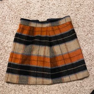 Thick flannel skirt